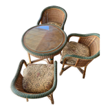 Bamboo and rattan lounge