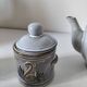 Stoneware tea set with swan decor – Hygge & Lagom spirit