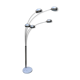 Lily of the valley floor lamp with 5 branches, vintage Italian design.
