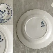 Gien "Provençal" - Set of 3 flat plates Ø 23 cm swallows