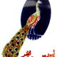 Circular dish in North African porcelain with sinicizing decoration