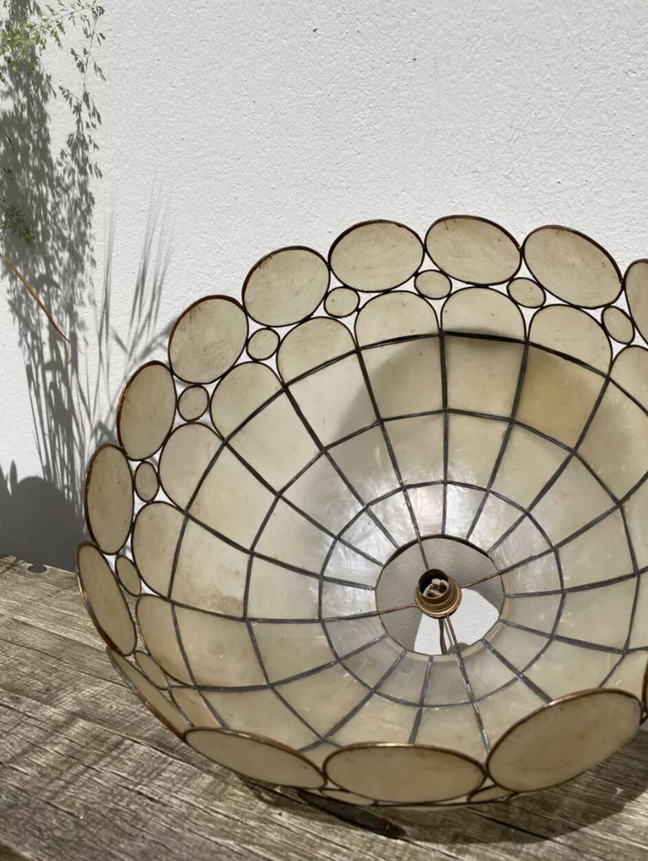 Suspension nacre laiton 1960