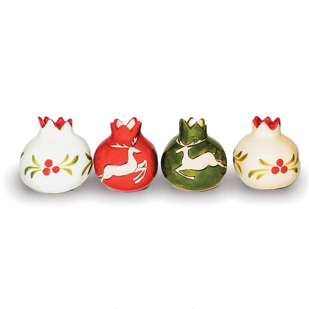 Mini white ceramic vase from Iznik Christmas