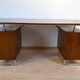 Vintage Bauhaus Oak Veneer Desk from Mücke & Melder, 1940s