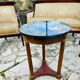 Empire side table in mahogany and mahogany veneer.