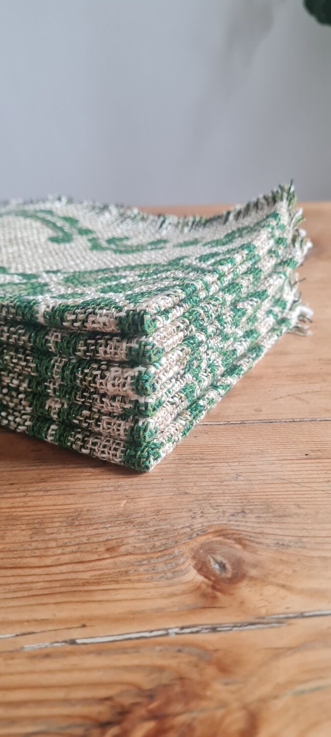 Vintage linen placemat