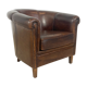 Vintage sheep leather club chair Assen