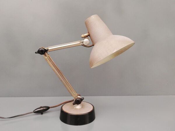 Lampe d'atelier articulée ''super chrome