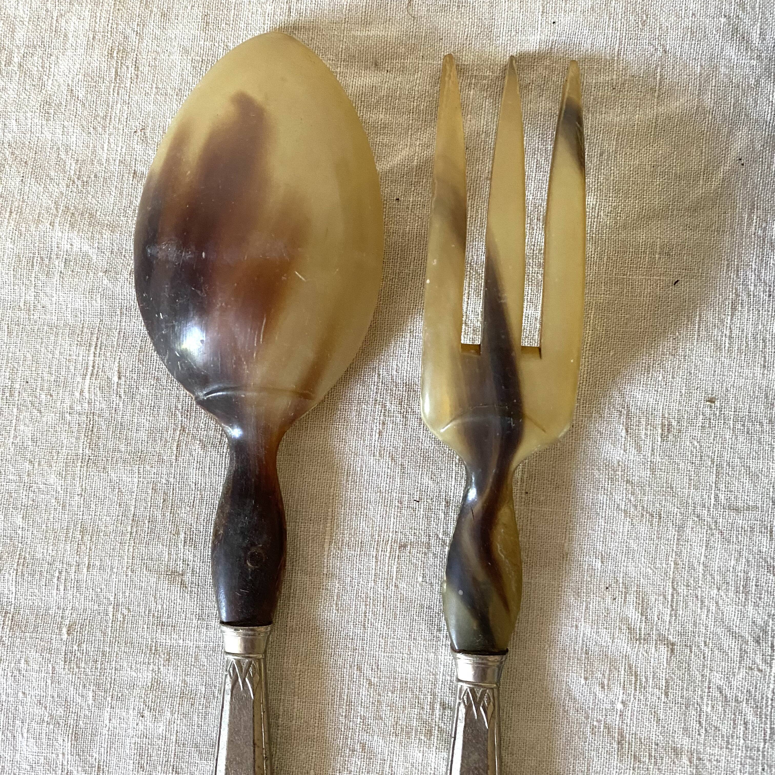 Antique salad cutlery