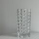 Large clear thick glass vase, heavy vase for large bouquet