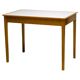 Small maple desk with a laminate top and two drawers, Fritz Hansen, 1950s.
