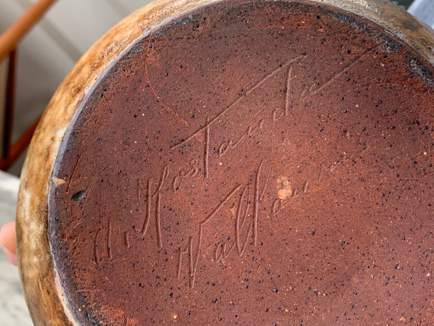 Vase signed Kostanda Vallauris