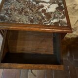 Table de nuit ancienne dessus marbre