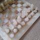 Chess set in onyx and marble
