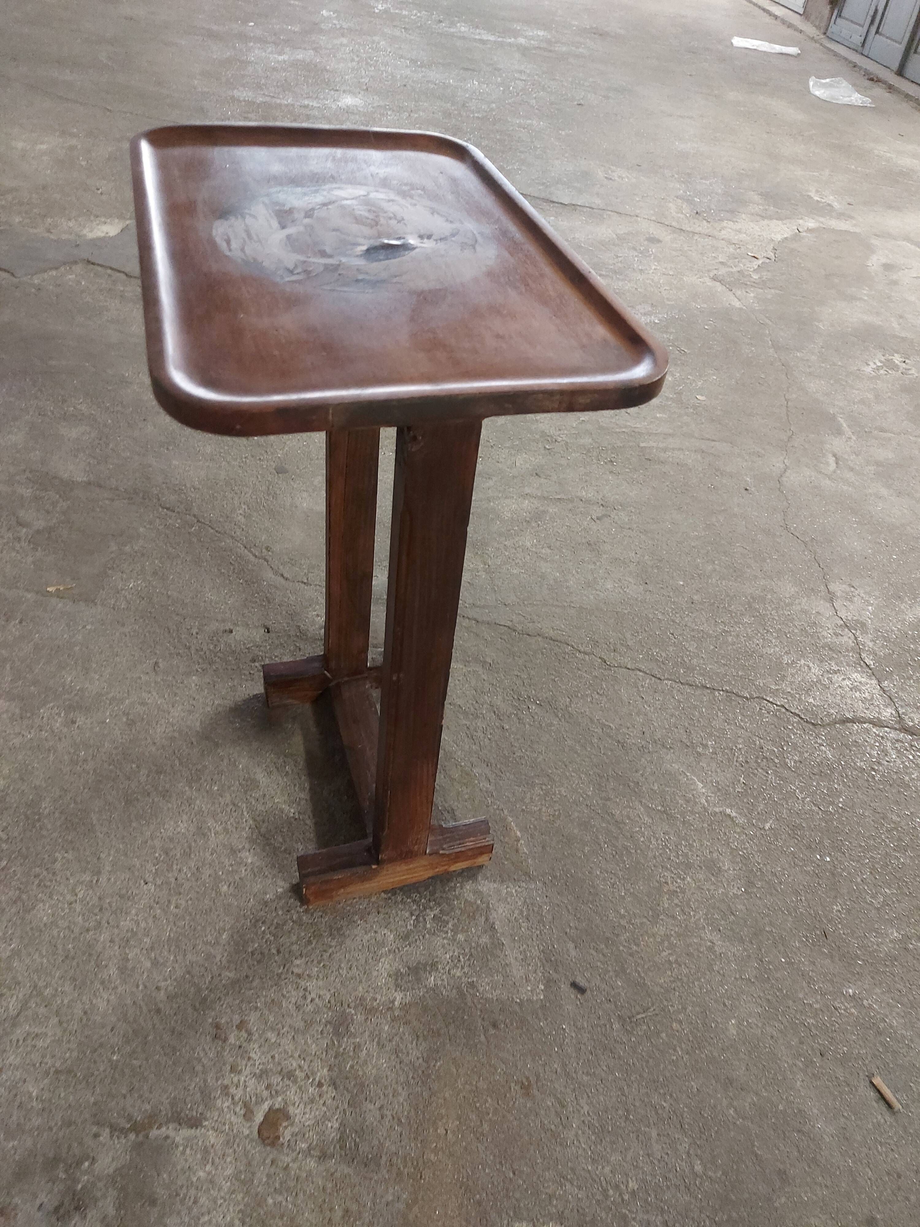 Art Deco marquetry side table