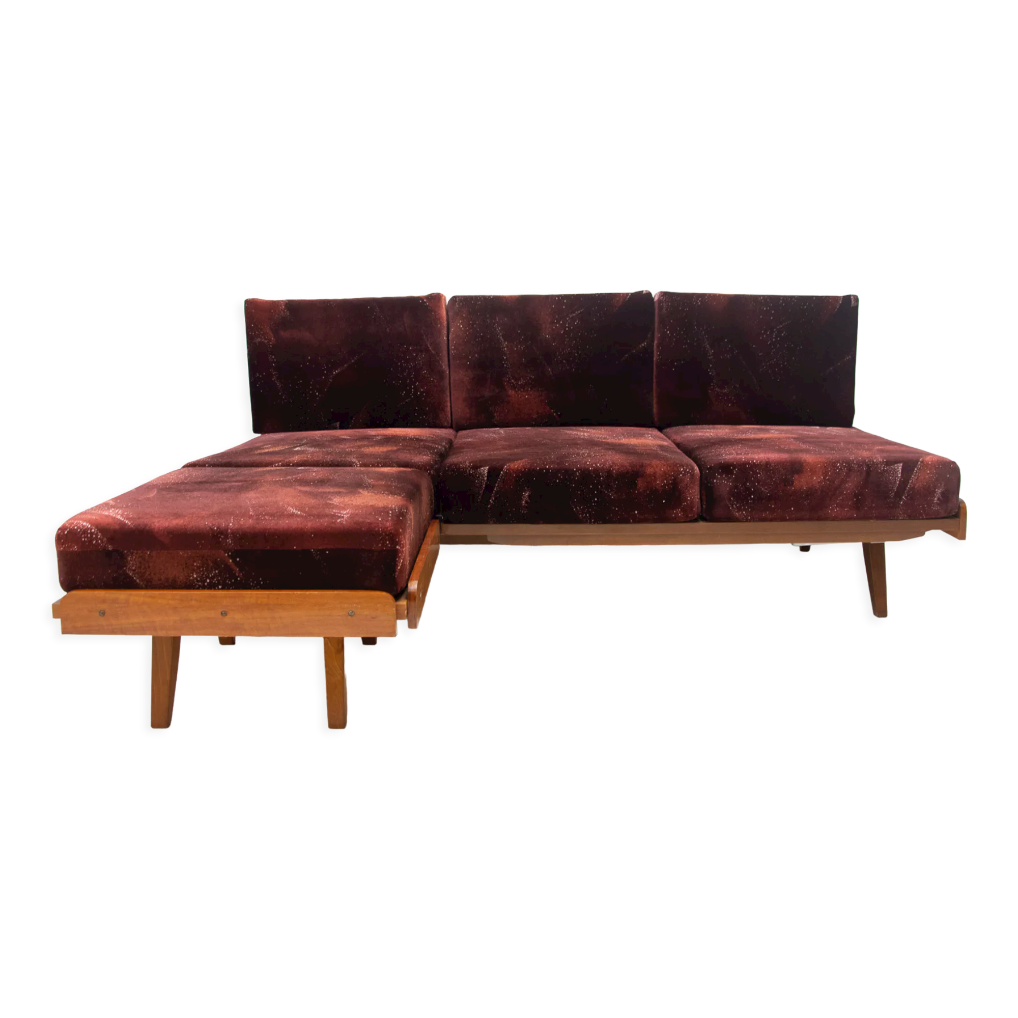 Midcentury Corner Folding Sofa by František Jirák for Tatra Nábytok, 1960s, CZ