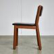 Set of Italian Leather Glossy Finish Chairs