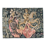 Vintage tapestry hand-screen printed in France