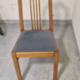 Set of 6 chairs with upholstered seats