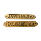 Solid brass door plates