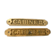 Solid brass door plates