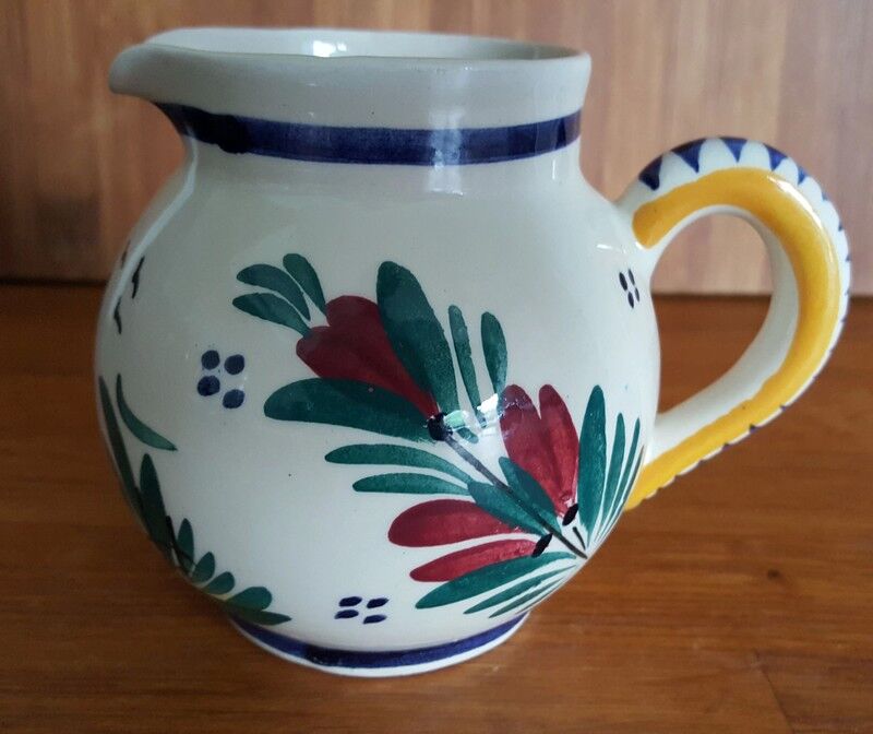 Creamer old milk pot HB Quimper