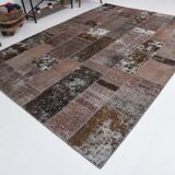 Oversize vintage patchwork rug 353x252cm