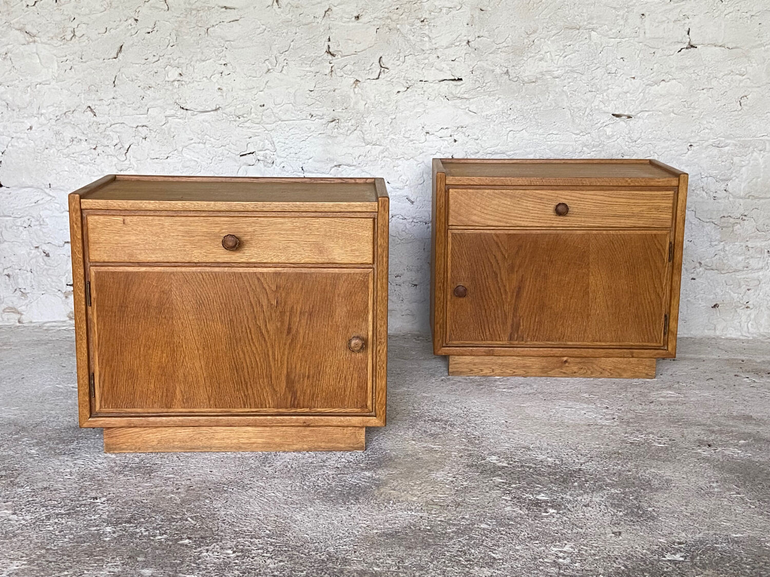Pair of bedside tables, storage furniture 50s
