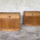 Pair of bedside tables, storage furniture 50s