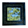 Superbe miroir contemporain métal et céramique géométrique