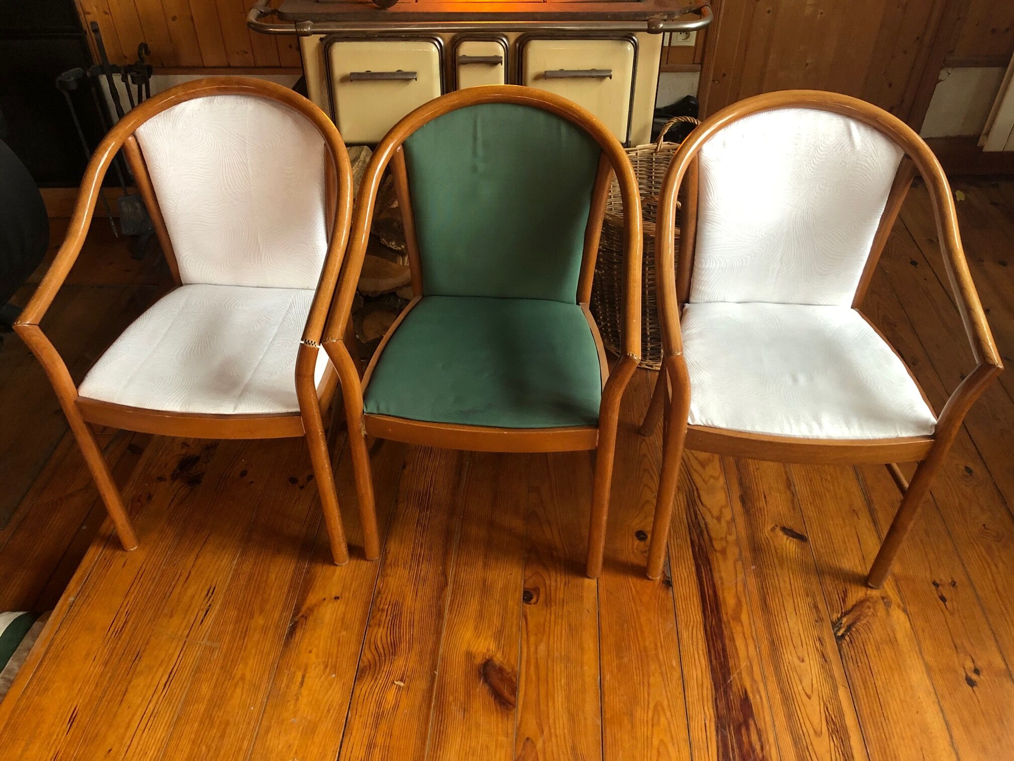 Bridge Art Deco armchairs