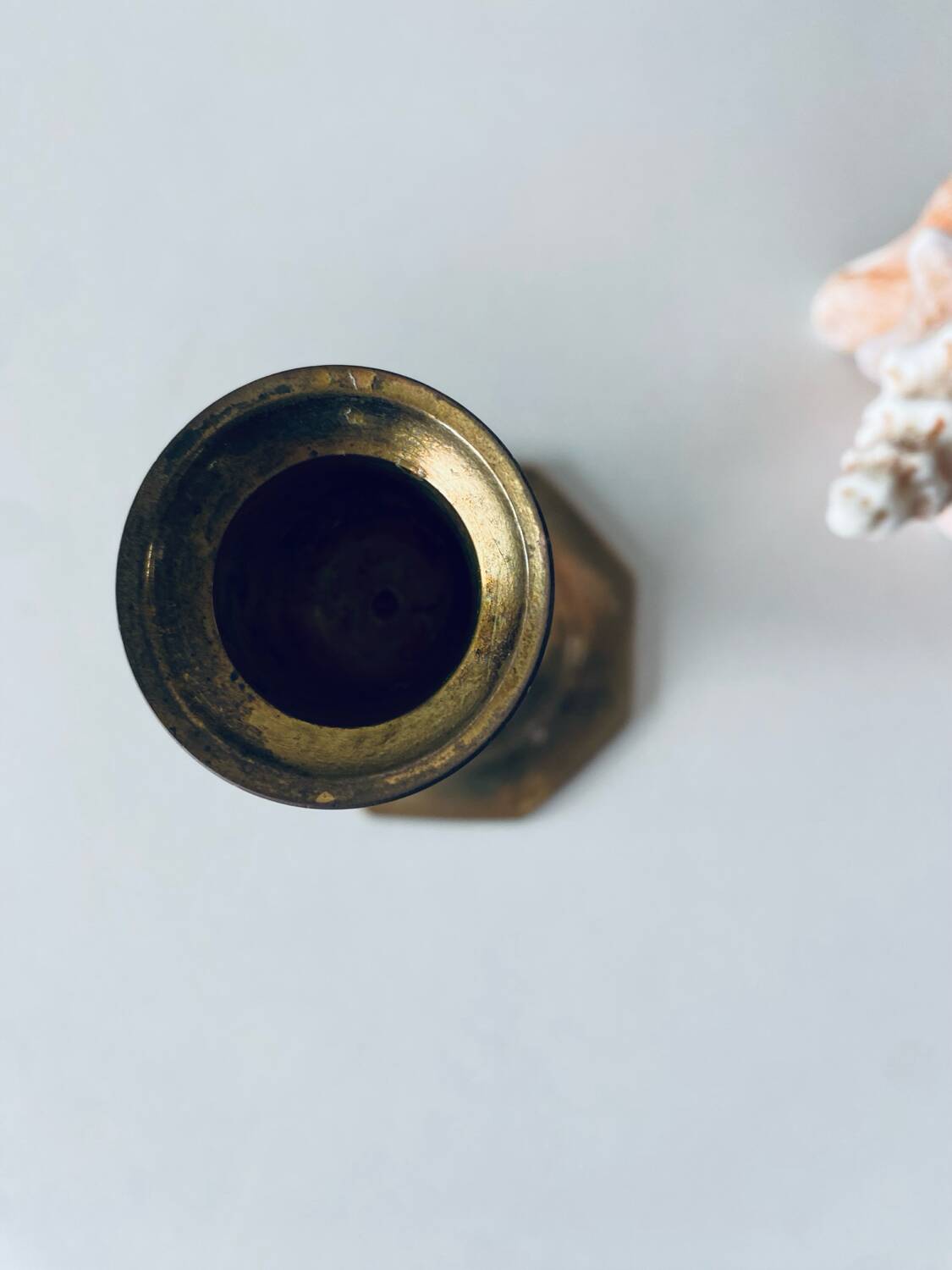 Brass candle holder
