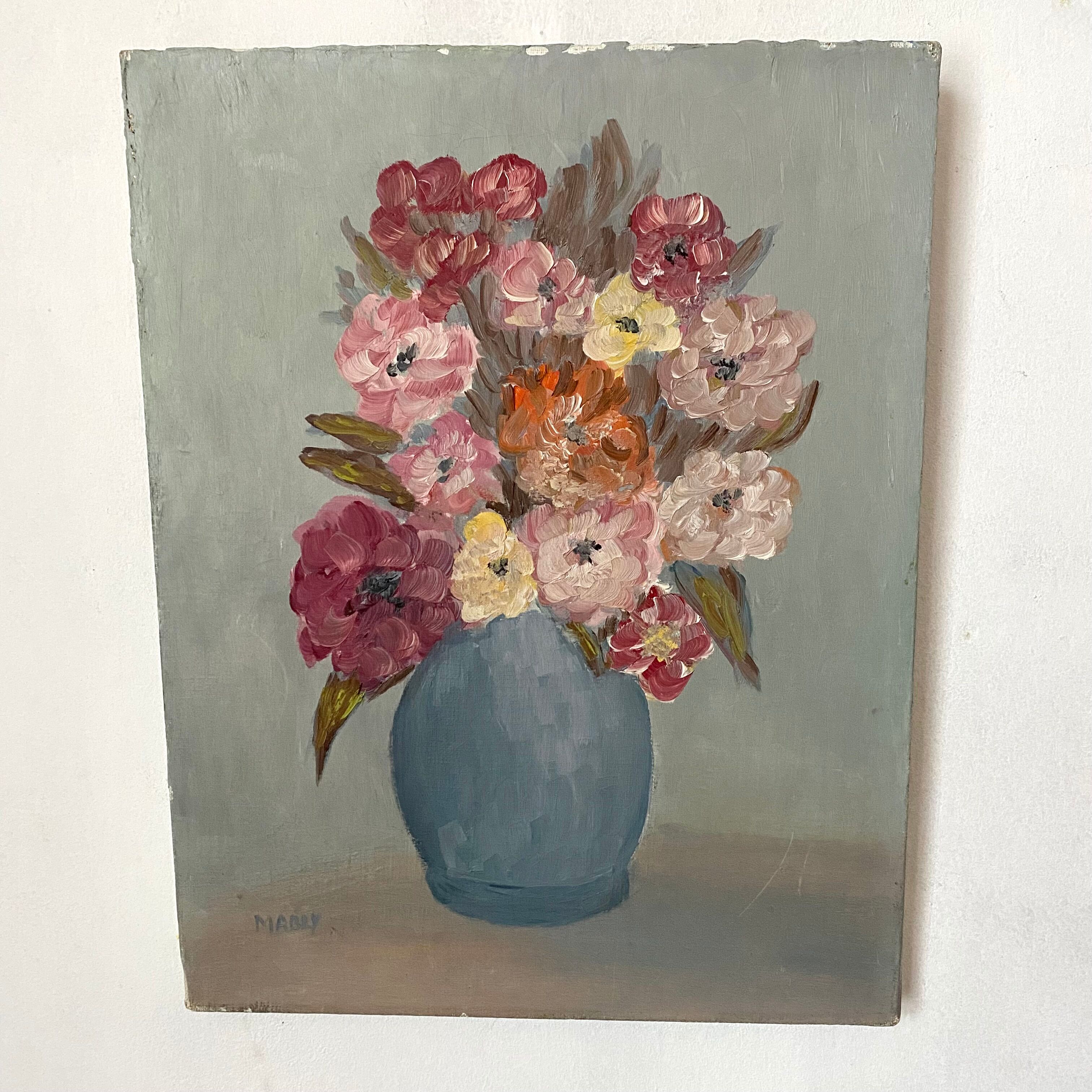 Oil on ancient canvas