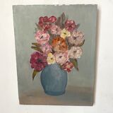 Oil on ancient canvas