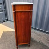 Louis XVI marble top chest of drawers