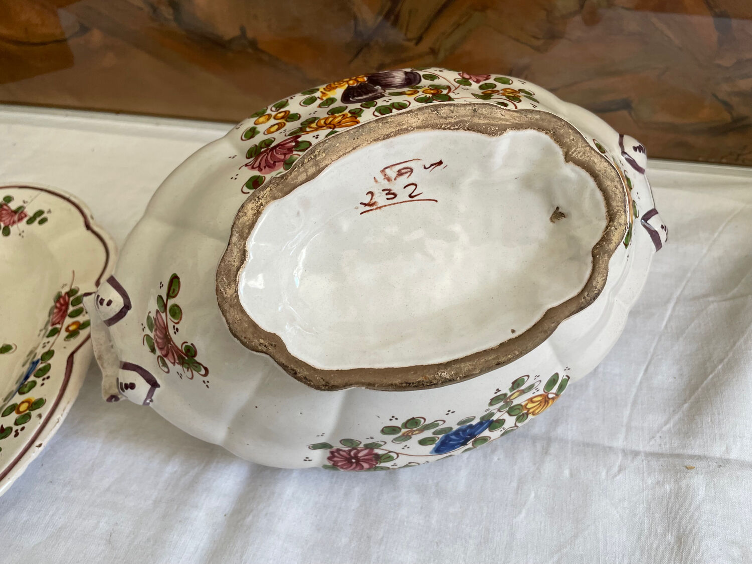 Légumier soupière en faïence