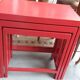 Lot de 3 tables gigognes d'esprit chinoise