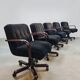 Vintage swivel office desk chair 'Chocolat brown'