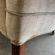 Set of 2 vintage ecru armchairs / armchairs / club armchairs