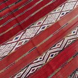 Moroccan kilim zemmour rug - 386 x 168 cm