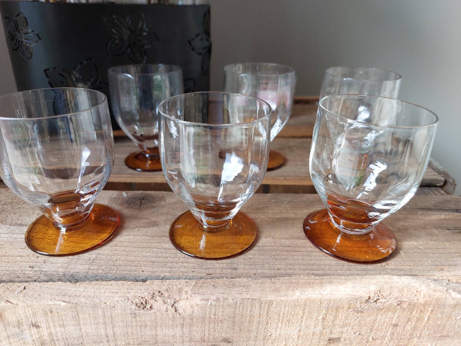 Vintage faceted shot glass