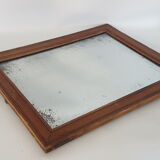 Old mirror in a netwood frame, 19th, 42 x 33 cm