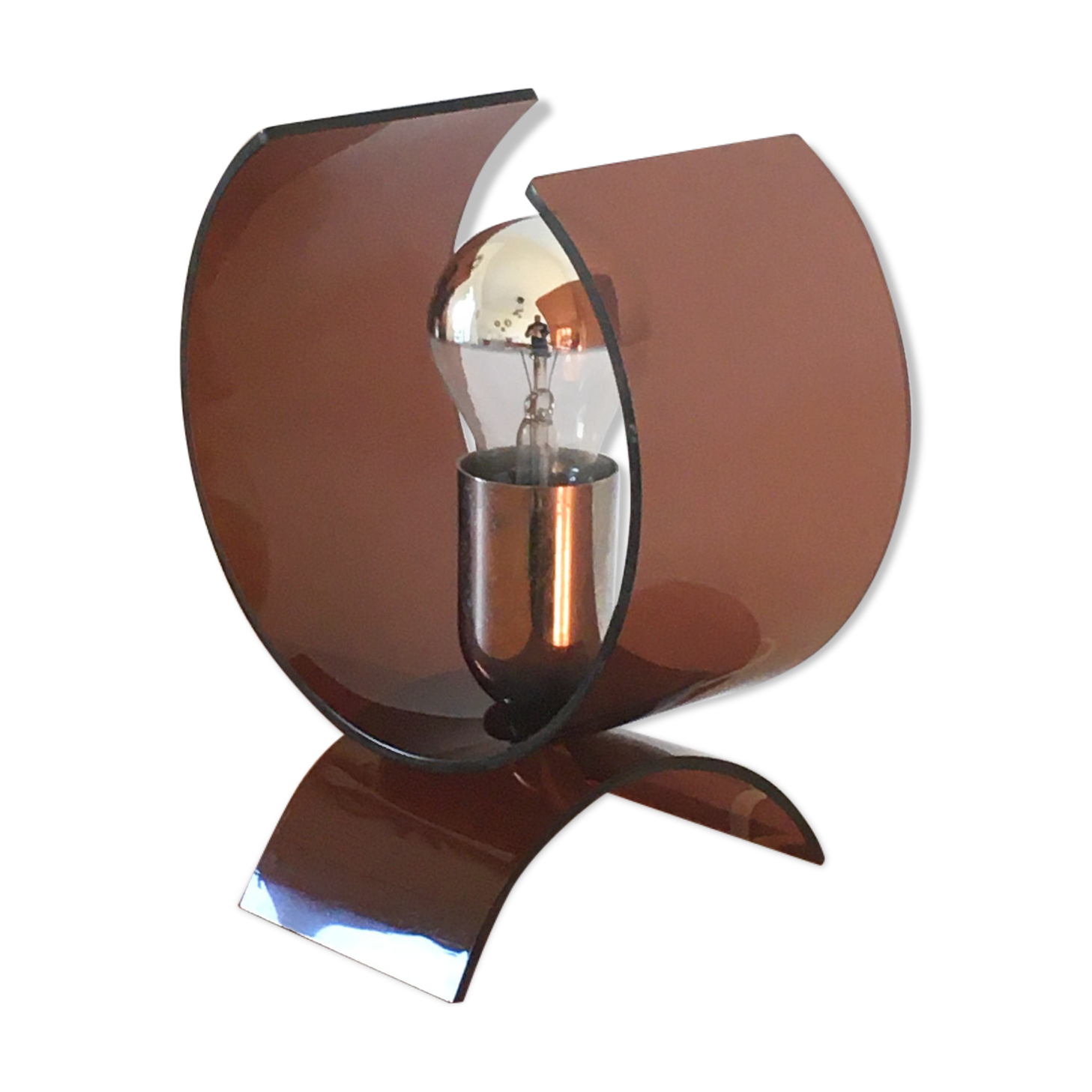 Vintage plexiglass lamp 1970