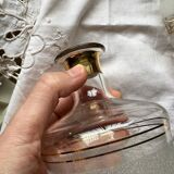 1950 liqueur service in sandblasted granite glass