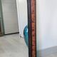 Antique Louis-Philippe mirror in blackened wood with a burl effect – 67x52 cm