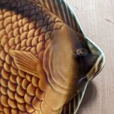 Assiettes et plat poisson Sarreguemines