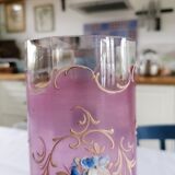 Enamelled roller vase