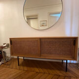 Mirror in brass 120cm