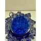 Rostrato blue murano glass vase