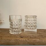 6 vintage whisky glasses